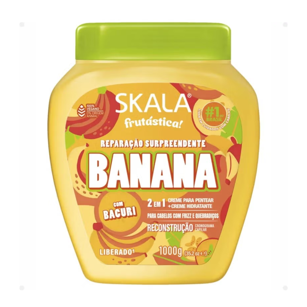 كريم سكالاك فروتاسيكا بخلاصة الموز لإصلاح وتقوية الشعر 2 في 1 - 1000 غرام 