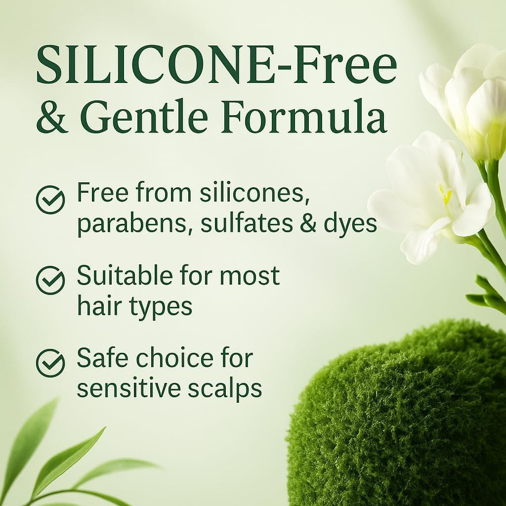 Seven Green Nature herbal hair care soap bar with natural green herbs and packaging, designed for nourishing hair and scalp.