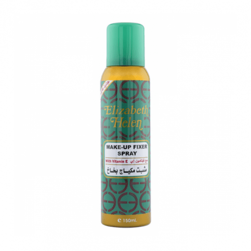Mahmood Saeed Elizabeth Helen Make Up Fixer Spray in 150ml bottle, designed to set and refresh makeup for a natural look.