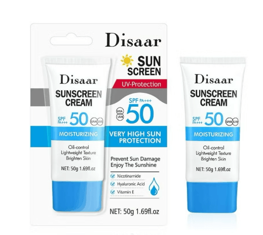 Sunscreen Cream Moisturizing Very High Sun Protection SPF 50 PA+++ 50 g - New Moon Beauty