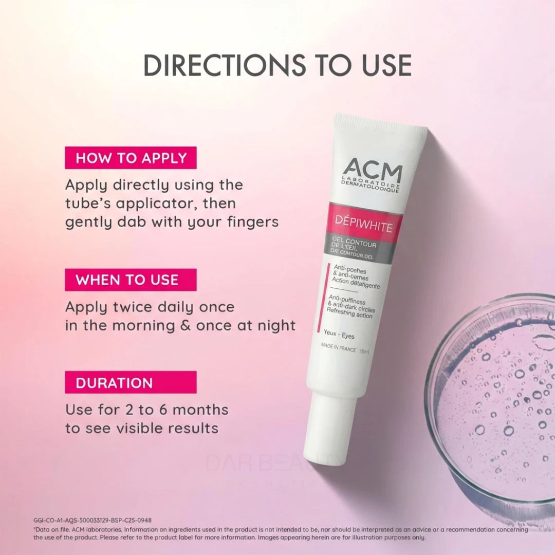 ACM Depiwhite Eye Contour Gel - 15ml - New Moon Beauty