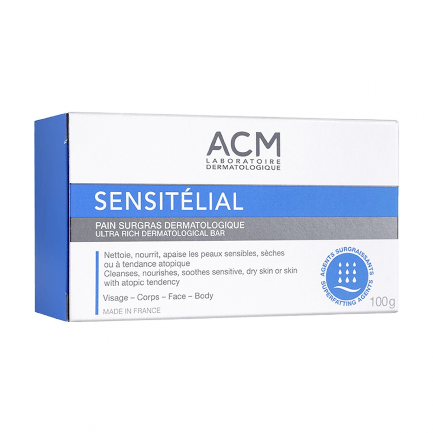 ACM Sensitelial Ultra-Rich Dermatological Soap Bar - 100g