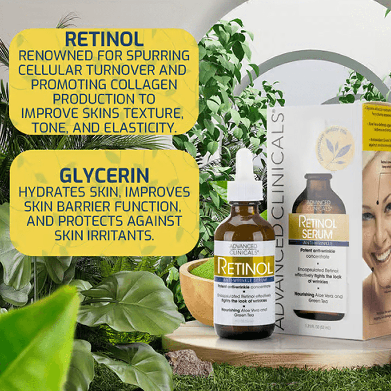 Advanced Clinicals Retinol Anti-Aging Serum - 52ml