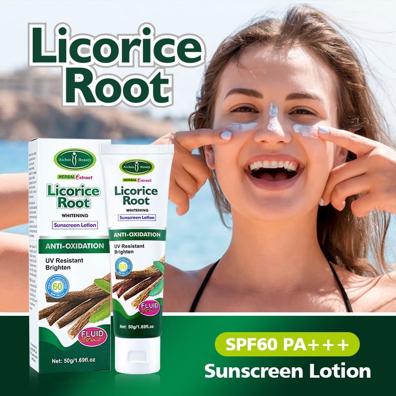 Aichun Beauty Licorice Root Sunscreen Lotion AntiOxidation 50gm