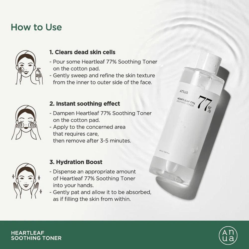 Anua Heartleaf 77% Soothing Toner - 250ml