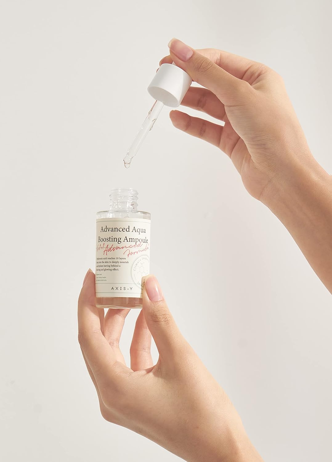 AXIS-Y Advanced Aqua Boosting Ampoule 30 ml / 1.01 fl. oz | Hydrating Serum | Hyaluronic Acid | Moisturizing Formula | Centella Asiatica | Ideal for Dry Skin | Korean Skincare