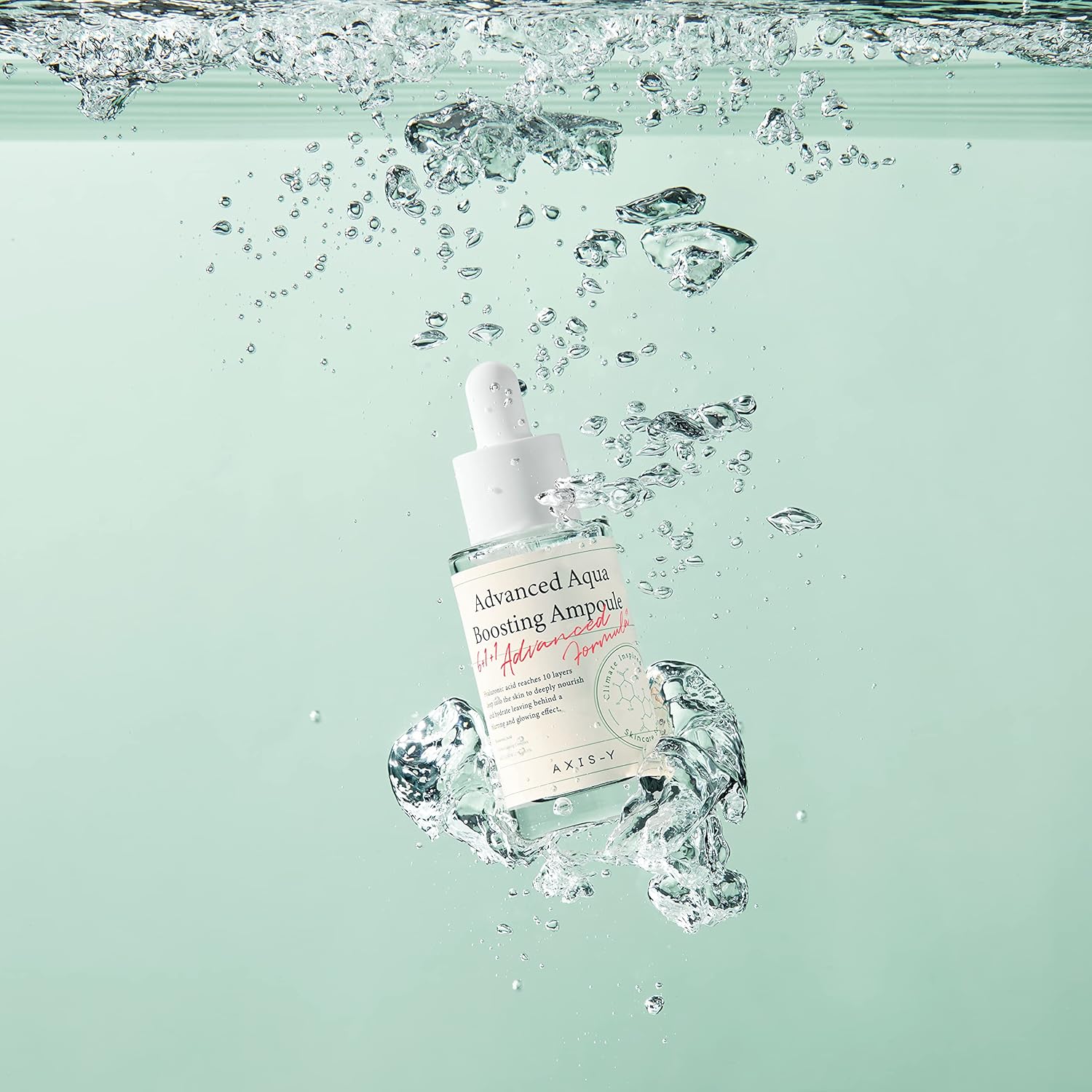 AXIS-Y Advanced Aqua Boosting Ampoule 30 ml / 1.01 fl. oz | Hydrating Serum | Hyaluronic Acid | Moisturizing Formula | Centella Asiatica | Ideal for Dry Skin | Korean Skincare