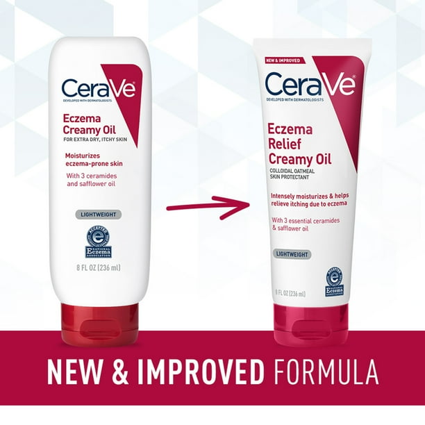 CeraVe Creamy Oil for Eczema Relief - 8 oz for Dry, Itchy Skin