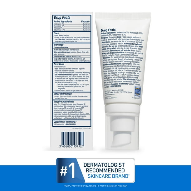 CeraVe Ultra-Light Face Lotion with SPF 30 for Normal to Oily Skin, 1.7 fl oz