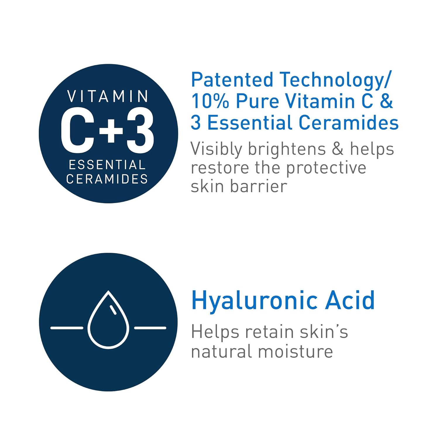 CeraVe Vitamin C Face Serum with Hyaluronic Acid – 10% Pure Vitamin C Skin Brightening Formula, Fragrance-Free, 1 Fl. Oz