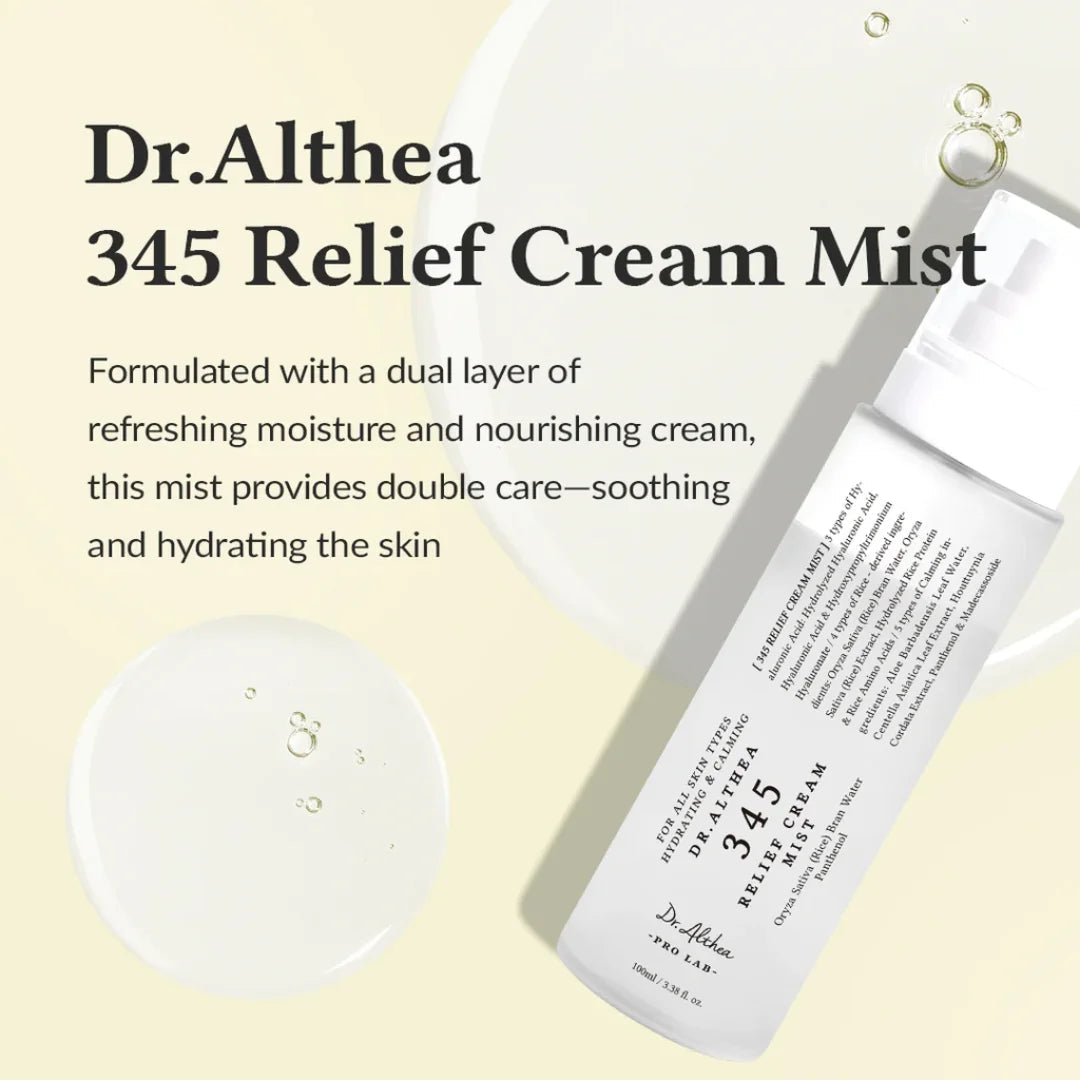 Dr.Althea 345 Relief Cream Mist - 100ml - New Moon Beauty