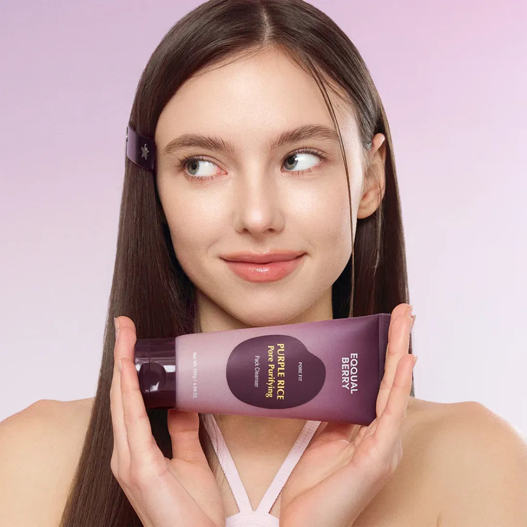 Eqqualberry Purple Rice Pore Care Set – 3pcs - New Moon Beauty