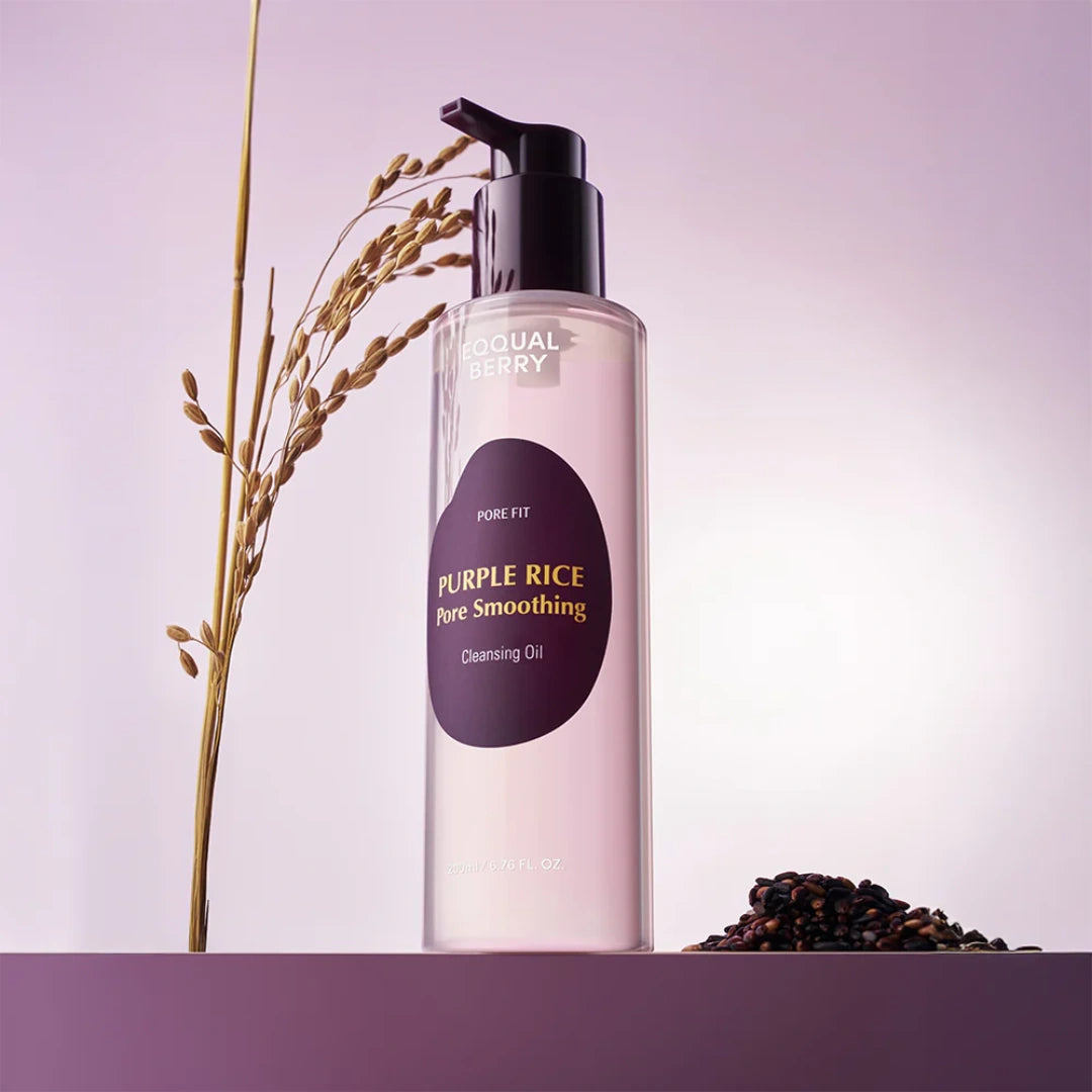 Eqqualberry Purple Rice Pore Smoothing Cleansing Oil - 200ml - New Moon Beauty