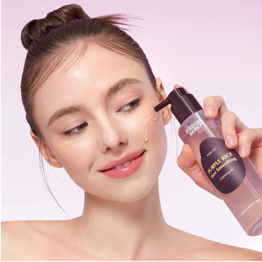 Eqqualberry Purple Rice Pore Smoothing Cleansing Oil - 200ml - New Moon Beauty