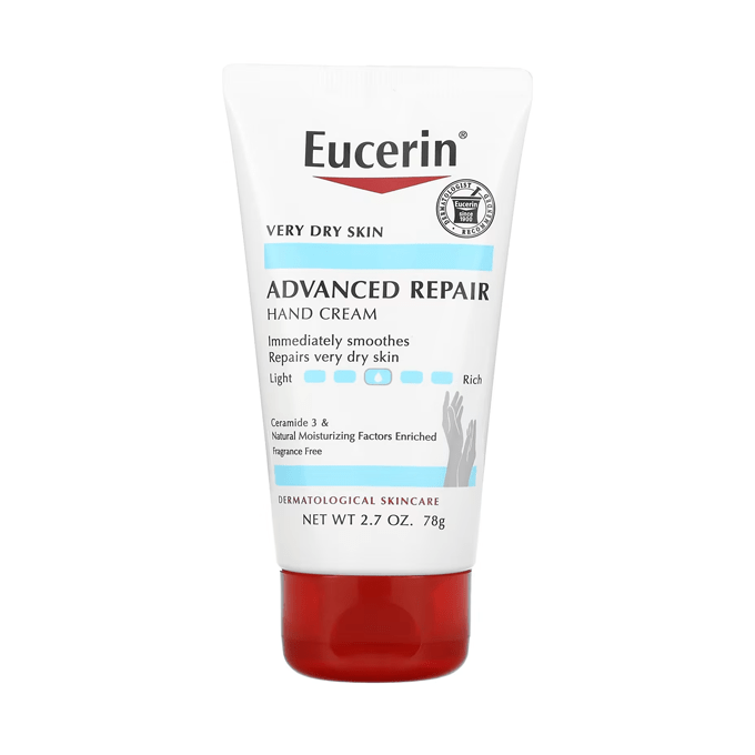 Eucerin Advanced Repair Fragrance-Free Hand Cream for Dry Skin - 78g