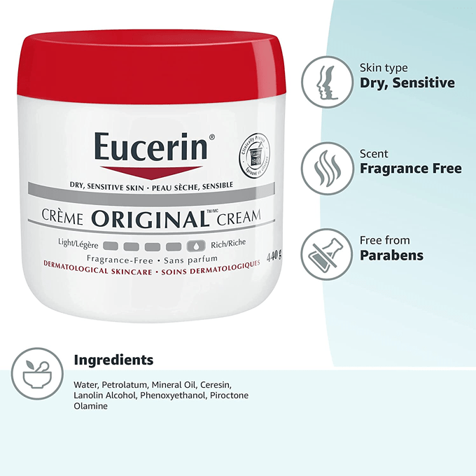 Eucerin Original Healing Cream for Extremely Dry and Compromised Skin - 454g