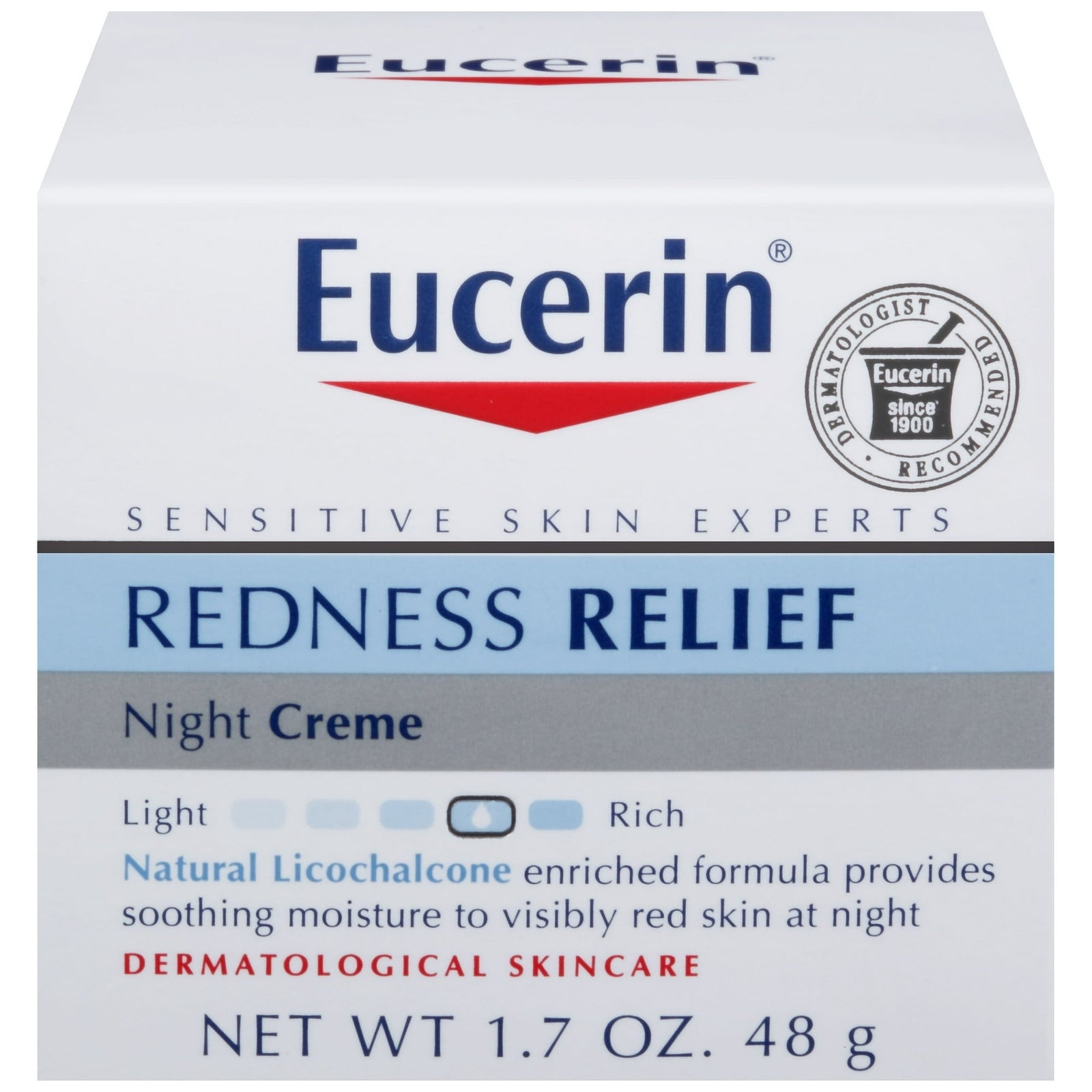 Eucerin Soothing Night Cream for Redness Relief, 1.7 oz