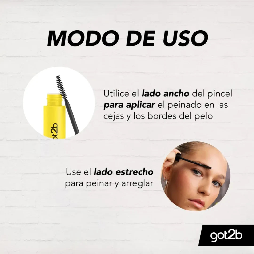Got2B Glued for Brows & Edges 2 in 1 Wand Eyebrow Gel - 16ml