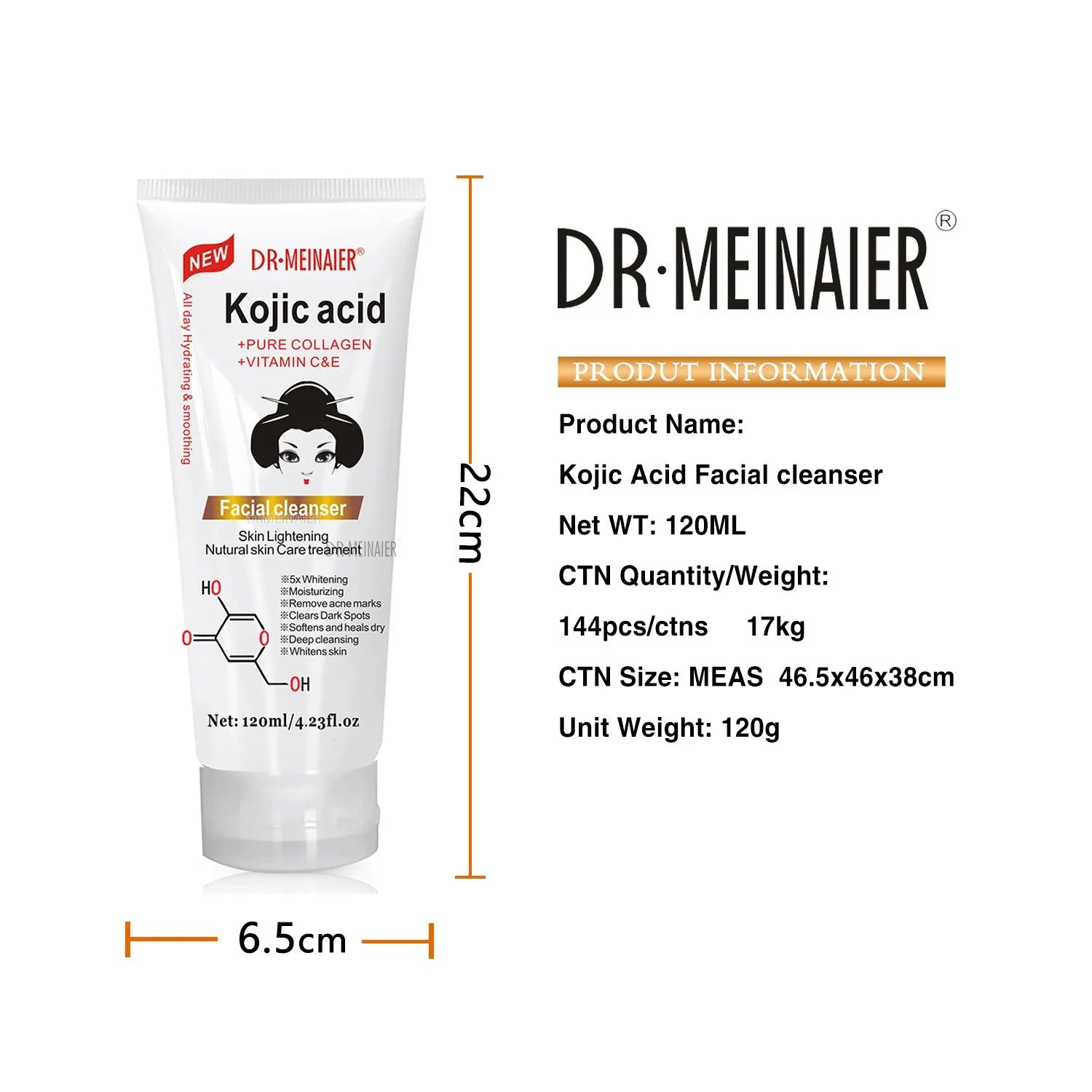 Kojic Acid Facial Cleanser for Skin Care