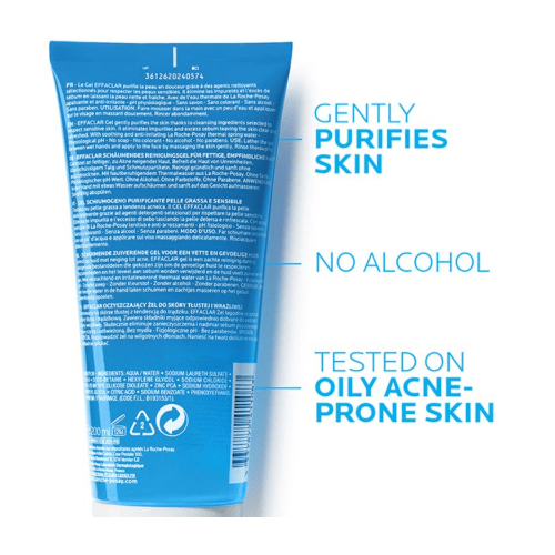 La Roche-Posay Effaclar Purifying Foaming Gel for Oily and Sensitive Skin - 200ml