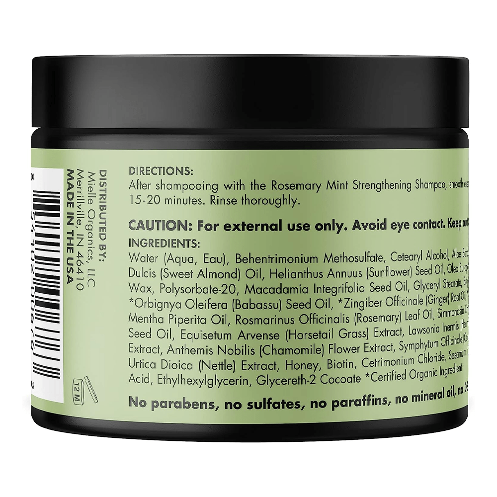 Mielle Organics Rosemary Mint Hair Masque for Strengthening - 340 g