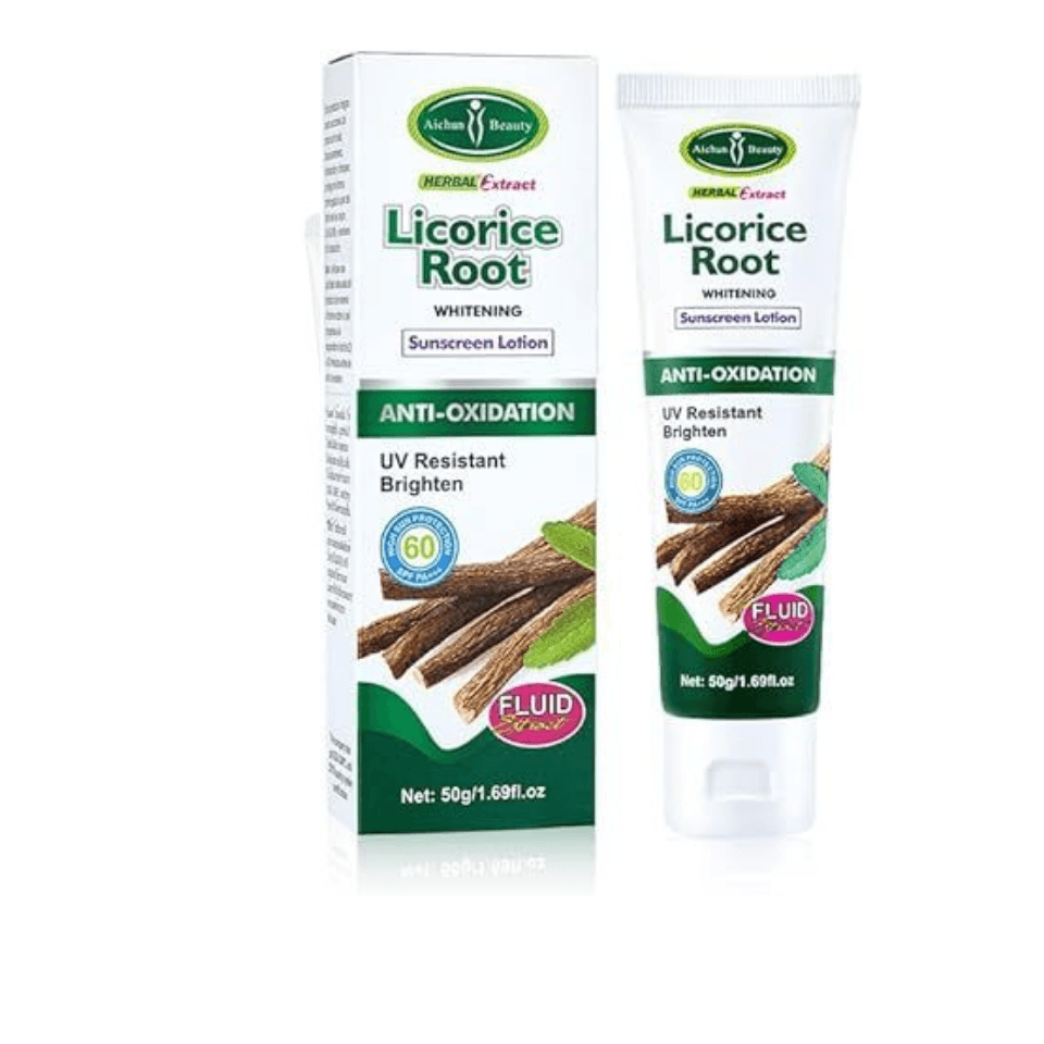 Aichun Beauty Licorice Root Sunscreen Lotion AntiOxidation 50gm - New Moon Beauty